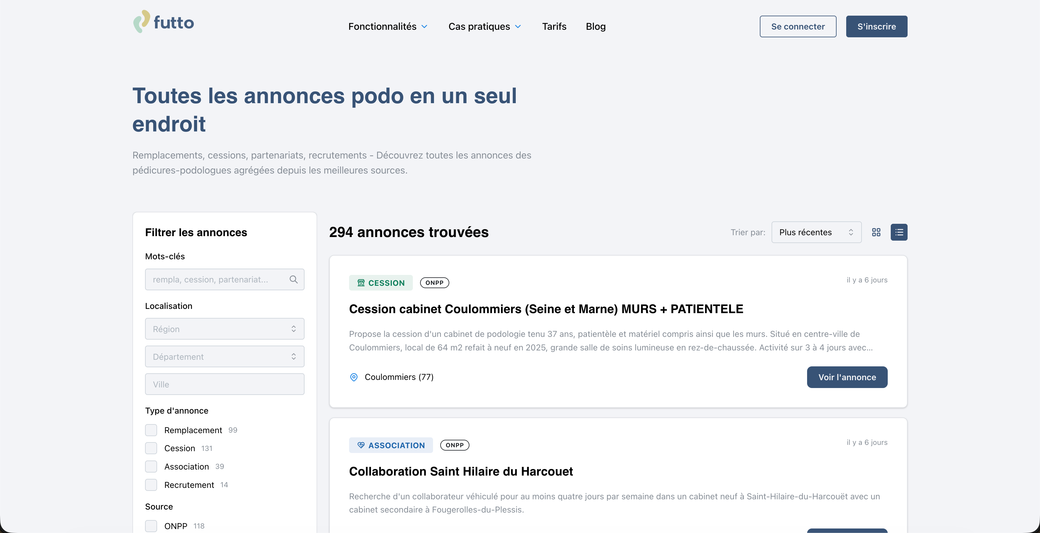 annonces pour pédicure podologue